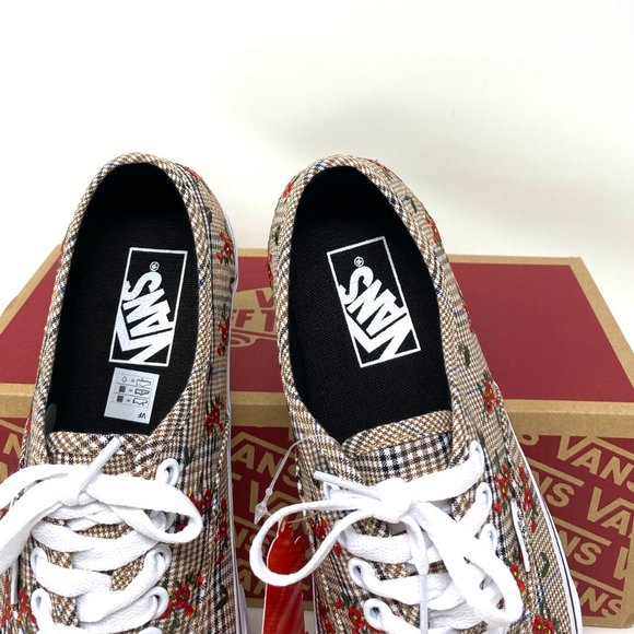 VANS  Authentic Glen Plaid Floral Canvas Men's 🔥 BLACK FRIDAY DEAL 🔥 - Picture 4 of 10